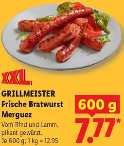 Lidl GRILLMEISTER Frische Bratwurst Merguez Angebot