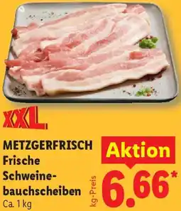 Lidl METZGERFRISCH Frische Schweinebauchscheiben Angebot