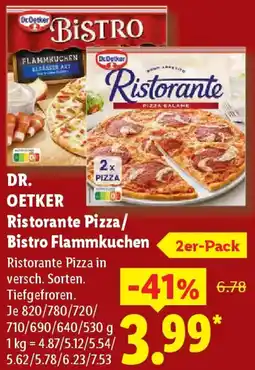 Lidl DR. OETKER Ristorante Pizza/ Bistro Flammkuchen Angebot