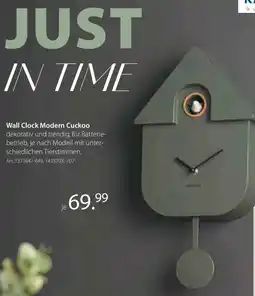 Zurbrüggen Wall Clock Modern Cuckoo Angebot