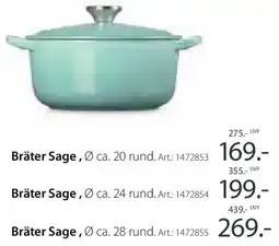 Zurbrüggen LE CREUSET Bräter Sage Angebot
