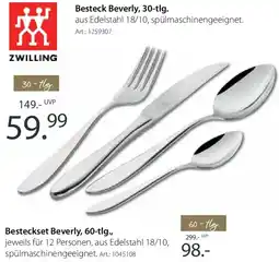 Zurbrüggen ZWILLING Besteck Beverly, 30-tlg. Angebot