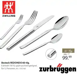 Zurbrüggen ZWILLING Besteck REDONDO 60-tlg. Angebot