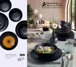 Zurbrüggen MAXWELL & WILLIAMS Dinner-Set Caviar black Angebot