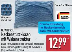 Aldi Nord NOVITESSE Nackenstützkissen mit Wabenstruktur Angebot