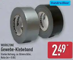 Aldi Nord WORKZONE Gewebe-Klebeband Angebot