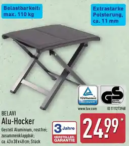 Aldi Nord BELAVI Alu-Hocker Angebot