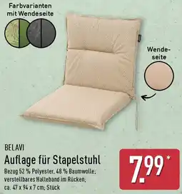 Aldi Nord BELAVI Auflage für Stapelstuhl Angebot