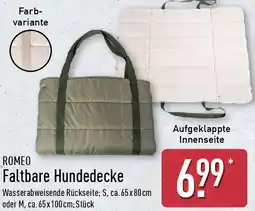 Aldi Nord ROMEO Faltbare Hundedecke Angebot