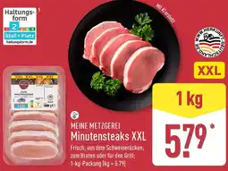 Aldi Nord MEINE METZGEREI Minutensteaks XXL Angebot
