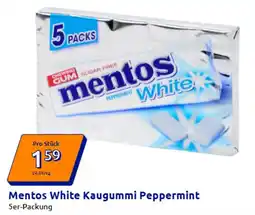Action Mentos White Kaugummi Peppermint Angebot