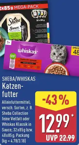 Aldi Nord SHEBA/WHISKAS Katzenfutter Angebot