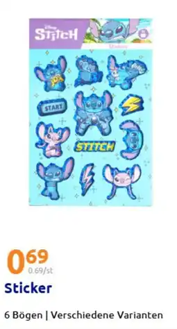 Action Stickers Angebot