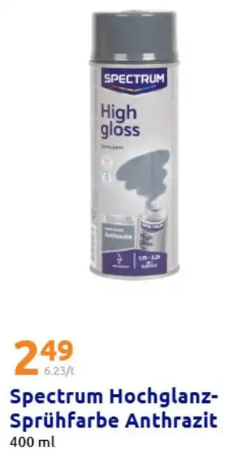 Action Spectrum Hochglanz- Sprühfarbe Anthrazit Angebot
