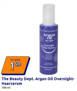 Action The Beauty Dept. Argan Oil Overnight- Haarserum Angebot
