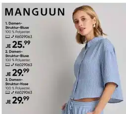 Galeria MANGUUN Damen- Struktur-Bluse Angebot