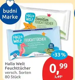 Budni Hallo welt feuchttücher Angebot