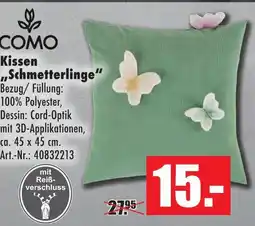Möbel Mahler Como kissen „schmetterlinge“ Angebot