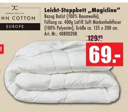 Möbel Mahler John cotton leicht-steppbett 'magicline' Angebot