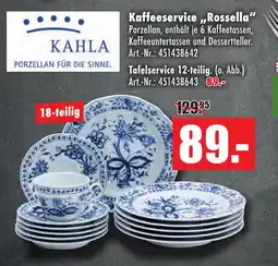 Möbel Mahler Kahla kaffeeservice 'rossella' Angebot
