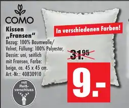 Möbel Mahler Como kissen 'fransen' Angebot
