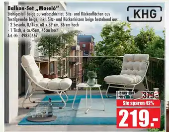 Khg balkon-set maceió