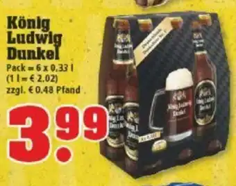 trinkgut Konig Ludwig Dunkel 6*330ml Angebot