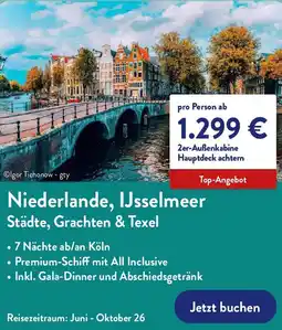 Aldi Nord Niederlande, IJsselmeer Städte, Grachten & Texel Angebot