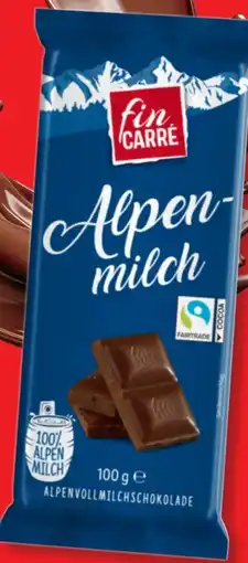 Lidl Fin Carre Tafelschokolade Alpenmilch Angebot