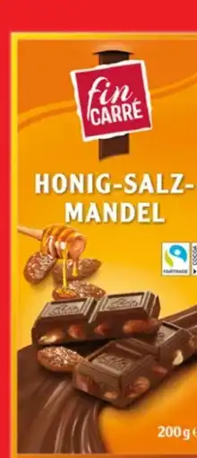 Lidl Fin Carre Tafelschokolade Honig-Salz Mandel Angebot