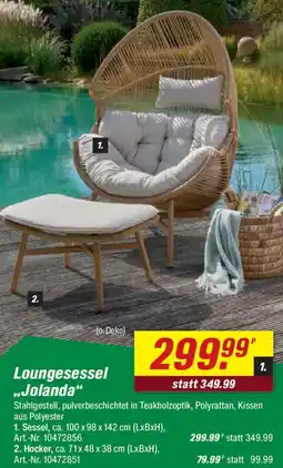 toom Baumarkt Loungesessel „Jolanda" Angebot