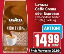 AEZ Lavazza Caffè Crema oder Espresso Angebot