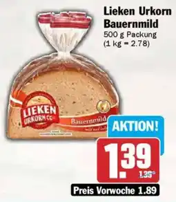 AEZ Lieken Urkorn Bauernmild Angebot