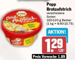 AEZ Popp Brotaufstrich Angebot