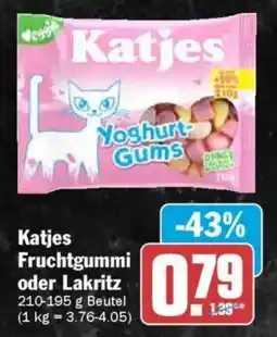 AEZ Katjes Fruchtgummi oder Lakritz Angebot