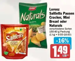AEZ Lorenz Saltletts Pausen Cracker, Mini Brezel oder Naturals Angebot