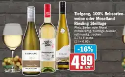 AEZ Tiefgang, 100% Rebsortenweine oder Moselland Riesling Steillage Angebot