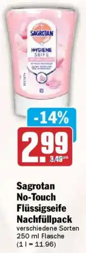 AEZ Sagrotan No-Touch Flüssigseife Nachfüllpack Angebot