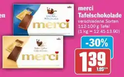 AEZ merci Tafelschokolade Angebot