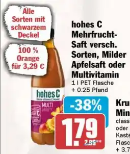 AEZ hohes C Mehrfrucht Saft versch. Sorten, Milder Apfelsaft oder Multivitamin Angebot