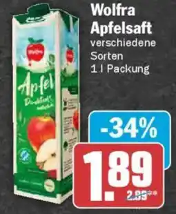 AEZ Wolfra Apfelsaft Angebot