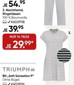 Galeria SCHIESSER 3. Nachthemd, Ringeldessin Angebot