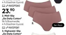 Galeria Sloggi 2. Midi-Slip „Go Daily Cotton" 3er-Pack Angebot