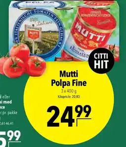 CITTI Markt Mutti Polpa Fine Angebot