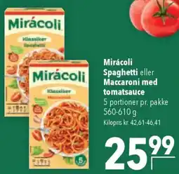 CITTI Markt Miracoli Spaghetti eller Maccaroni med tomatsauce Angebot
