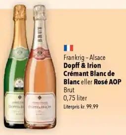 CITTI Markt Dopff & Irion Crémant Blanc de Blanc eller Rosé AOP Angebot