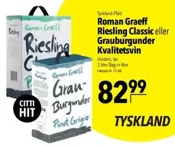 CITTI Markt Roman Graell Riesling Classic eller Grauburgunder Kvalitetsvin Angebot