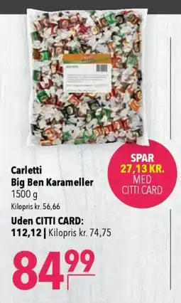 CITTI Markt Carletti Big Ben Karameller Angebot