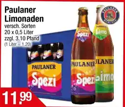 Getränke City Paulaner Limonaden Angebot