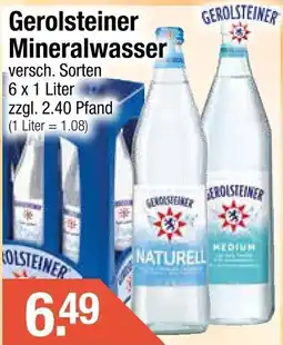 Getränke City Gerolsteiner Mineralwasser Angebot